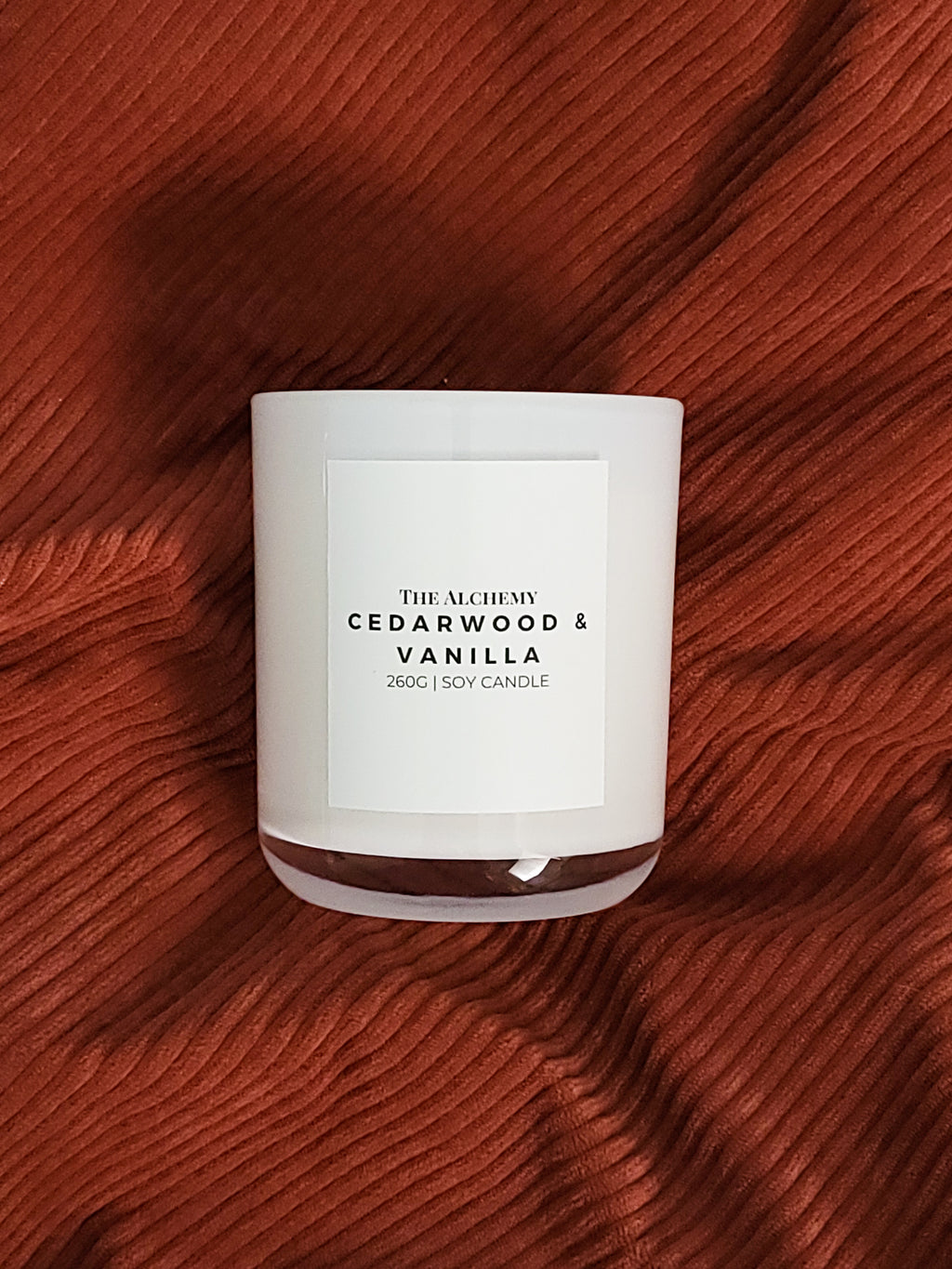 Glass Candle - Cedarwood & Vanilla